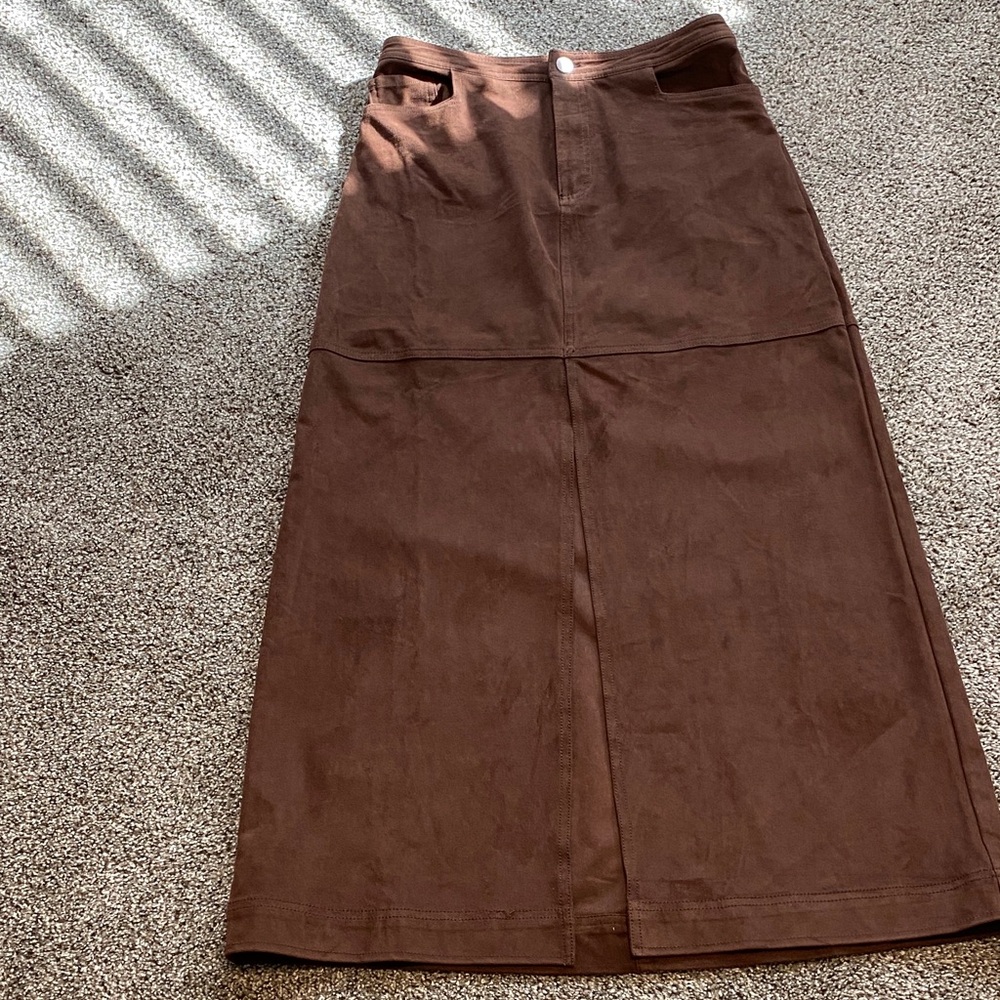 Free People Brown Pencil Skirt